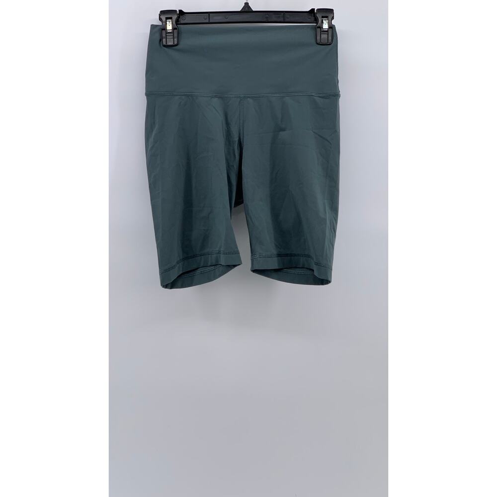 EVERLANE Women's Gray High-Rise Pull-On Perform Soft Bike Shorts SZ S